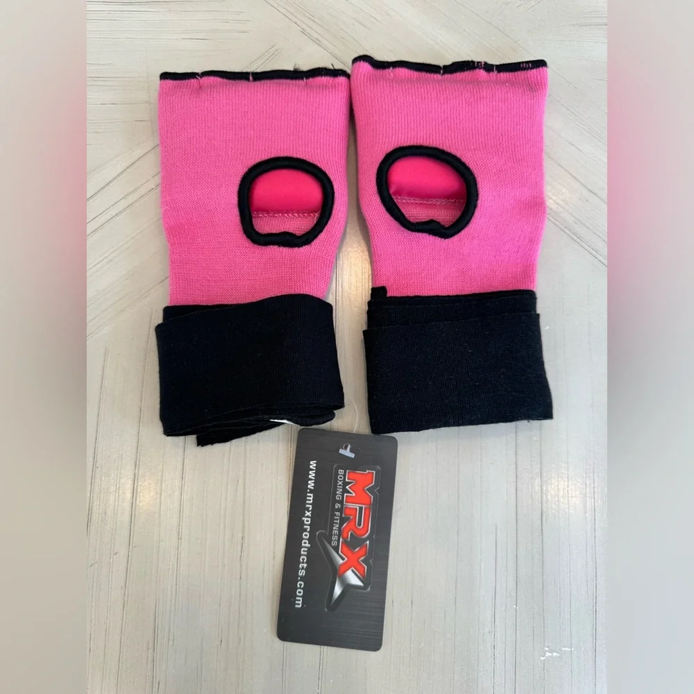 MRX Gel Padded Gloves w/ Long Wrist Wrap For Boxing & Martial Arts - NWT - Sz M
